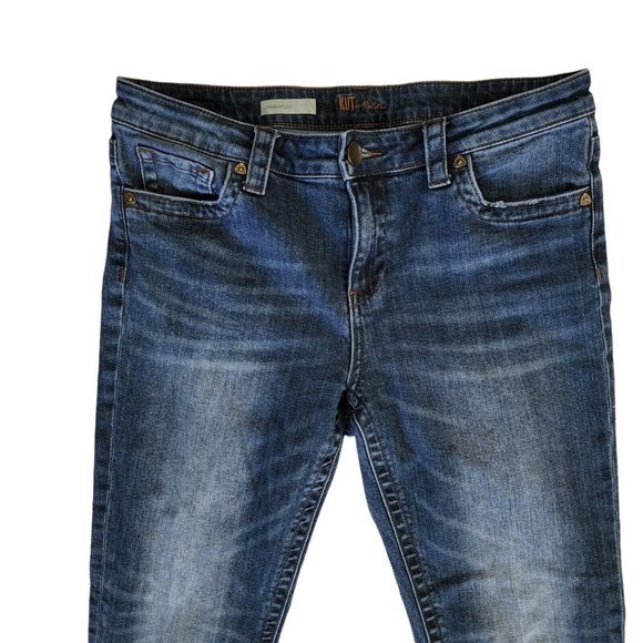 Kut from the Kloth Straight Leg Jeans Women's size 10 Short Denim Stretch 28x29 - Picture 4 of 8